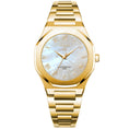 Load image into Gallery viewer, Ocho Series 34mm Yellow Gold Mother of pearl  'Designed for the smaller wrist'
