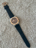 Load image into Gallery viewer, Ocho Series Chocolate dial Steel and Rose Leather strap
