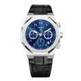 Load image into Gallery viewer, Ocho Series Arabic Numerals Navy Blue dial Leather Strap
