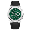 Load image into Gallery viewer, The Ocho series Emerald arabic dial Rubber strap
