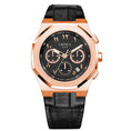 Load image into Gallery viewer, Ocho series Black arabic dial Rose leather
