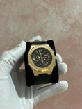 Load image into Gallery viewer, Ocho series Black arabic dial Rose leather
