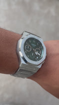 Load and play video in Gallery viewer, The Ocho series Emerald arabic dial
